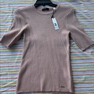 T Tahari Women's Sweater in pale rose